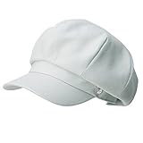 Siggi Womens 100% Cotton Newsboy Cabbie Cap Visor Hat Painter Caps for Lady LightGray