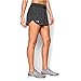Under Armour Women's Tech Short - Twist, Black (001)/Metallic Silver, Small