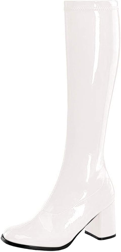 white over knee high boots