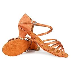 YKXLM Women's Latin Dance Shoes Satin Professional