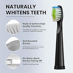 Charcoal Toothbrush Heads, Electric Toothbrush