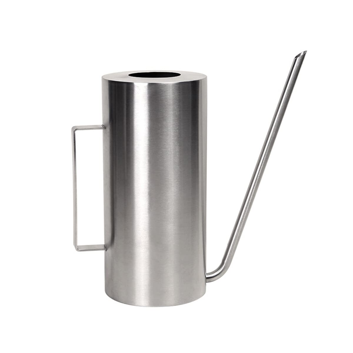 Watering Can Silver 1.5 L Stainless Steel Watering Can Indoor Plants Long Spout Garden Accessories Garden Watering Can for Indoor and Outdoor Use (Silver)