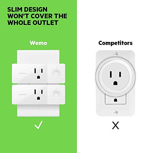 Wemo Mini Smart Plug, Wi-Fi Enabled, Compatible with Alexa (F7C063-RM2) (4 pack) (Certified Refurbished) - Thumbnail 6