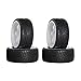 SkyQ 5 Spoke Plastic Wheel Rims and Rubber Tires for HSP HPI RC 1:10 On Road Car White Pack of 4