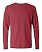 Comfort Colors Men's Chouinard Long Sleeve T-Shirt, Crimson, Medium