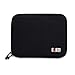 Electronics Accessories Travel Organizer Bag, BUBM Universal Gadgets Storage Pouch for USB Cables Cords Hard Drive Phone Charger-Black