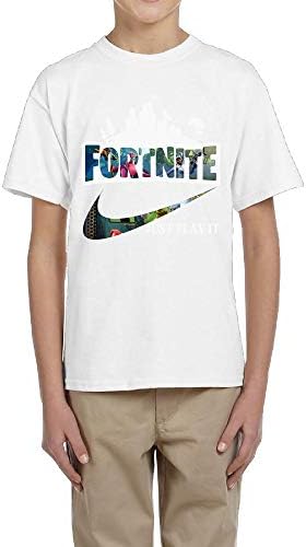 Fortnite Just Play It Youth Unisex Kids Short Sleeve T-Shirts Graphic Tees