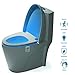 Toilet Night Light, Chunuo Motion Activated Bathroom Toilet Bowl Light, 8 Colors Changing LED Sensor Night Lamp for Any Toilet