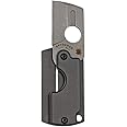 Spyderco Dog Tag Gen 4 Non-Locking Knife with 1.18" CTS BD1 Steel Blade and Durable Black Aluminum Handle - PlainEdge - C188ALP