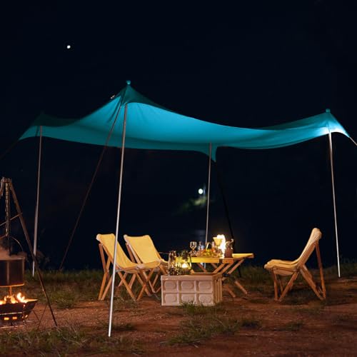 JAICOM Beach Tent, 7ft x 7ft Portable Sun Shade, UV Protection UPF 50+, Suitable for Shade on the Beach, Camping, Fishing and Patio