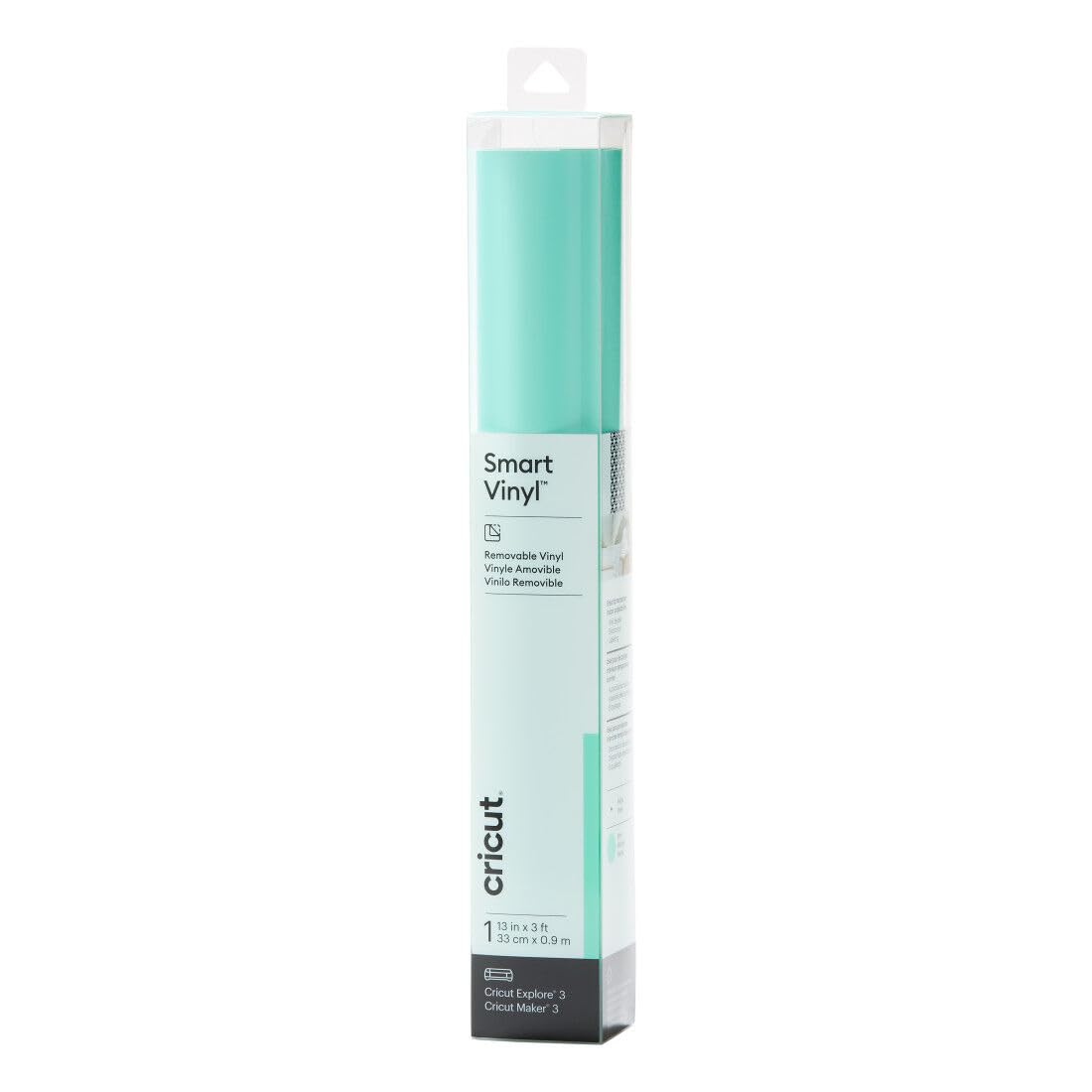 Photo 1 of Cricut Smart Removable Vinyl, Mint - 3ft Roll (13'x36') for Explore and Maker 3 - Matless Cutting for Long cuts up to 12ft
