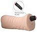 Realistic Pussy Male Sex Toy with Vibrator Masturbator Sleeve Penis Stroker with Textured Vaginal Opening and Tunnel