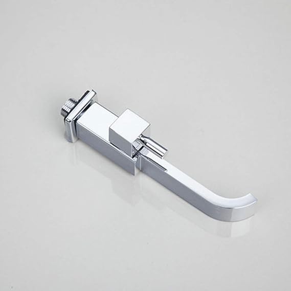 WEILINW Grifo para lavabo de baño frío, simple, cromado Grifo para