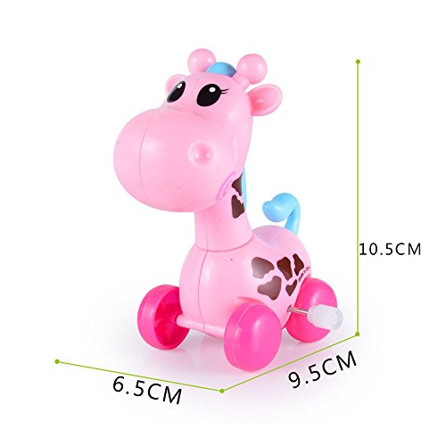 Wcysin 4 Pieces Wind Up Toy Graffee, Cute Clockwork Classic Baby Toddler Kids Toy Random Colors