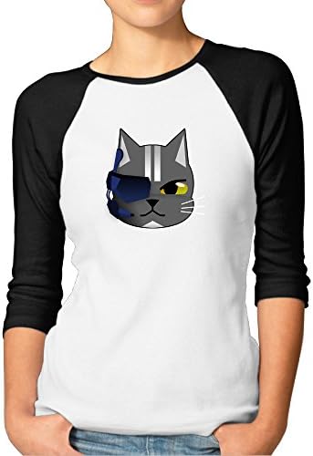 2016 Soft And New Style Women Best Futuristic Cat 3/4 Sleeve Baseball Jersey Fashion