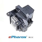 ePharos® Guaranteedd for One Year! Epson ELPLP49 , V13H010L49 Premium Replacement DLP/LCD Cinema Projector Lamp with Housing