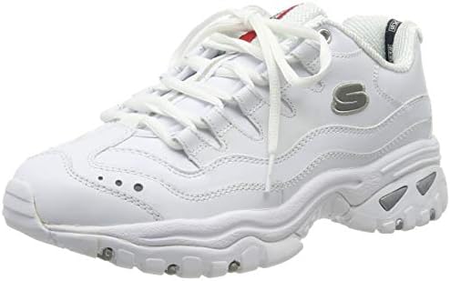 skechers white leather tennis shoes