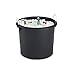 Homz Rope Handle Tub, 17 Gallon, Black, Set of 8