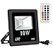 10W LED RGB Lights, Security Lights Color Changing with Remote Control,16 Colors & 4 Modes Dimmable Lights for Party Stage Lighting,Halloween Decorations,Garden Lights,IP66 Waterproof