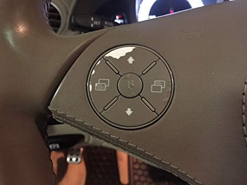 Brown Mercedes Benz Matte Brown Steering Flaky Worn Wheel Button Repair Overlay