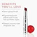100% PURE Lip Glaze, Cabernet, Tinted Lip Balm, With Cocoa Butter, Vitamin E, Lip Moisturizer, Natural Lip Balm (Pink Mauve Color) - 0.088 oz