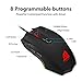 SIGNO Gaming Mouse Wired Ergonomic Sweat-Resistant Backward/Forward Function 500-4000 DPI Adjustable/USB 2.0 / RGB 11 Backlit Mode LED / 8 Macro Keys/PC and MAC（GM-970）thumb 3