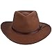 SCALA Men's Crushable Felt Outback, Pecan, Small