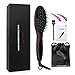 Hair Straightening Brush, ETEREAUTY Straightening Brush with Anti Static Technology, Anti Scald, LCD Display , Adjustable Temperature and Auto Lock