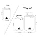 DOKEHOM 22-Inches Freestanding Laundry Basket with Lid, Collapsible Extra Large Drawstring Clothes Hamper Storage with Handle (Roses, XL)