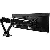Loctek Dual Monitor Arm Desk Monitor Mounts Fits 10"-27" Monitors, Gas Spring LCD Arm