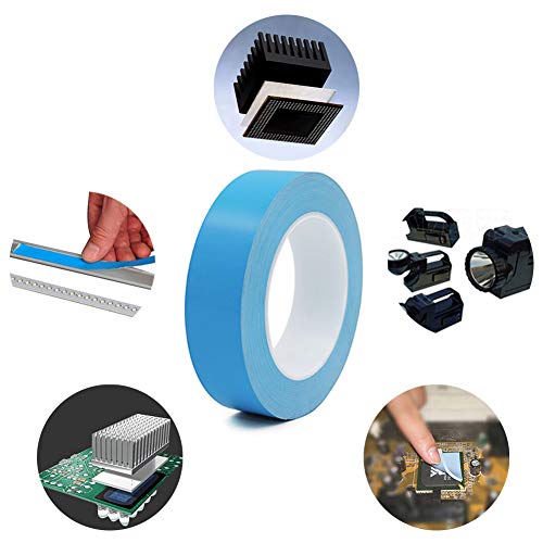 TYLife Thermal Adhesive Tape,25Mx30mmx0.2mm Thermally Double Side Tapes for LED Light,Heat Sink,Computer CPU, GPU Cooler,PC and More, Electrically Insulated - Thumbnail 4