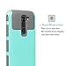 LG Tribute 5 Case,LG K7 Case, EC™Premium Extra Slim Shockproof Case, Hybrid Dual Layer [TPU + Soft Silicone] Protective Case Cover for LG Tribute 5 / LG K7 (Turquoise+Grey)