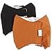 Wegreeco Brown Black Male Dog Belly Band (Pack of 3) - Washable Dog Diapers for Males (Large,18