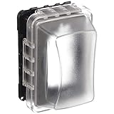 Taymac MM510C Single-Gang Horizontal/Vertical Weatherproof Receptacle Cover, 3.75 Inches Deep, Clear