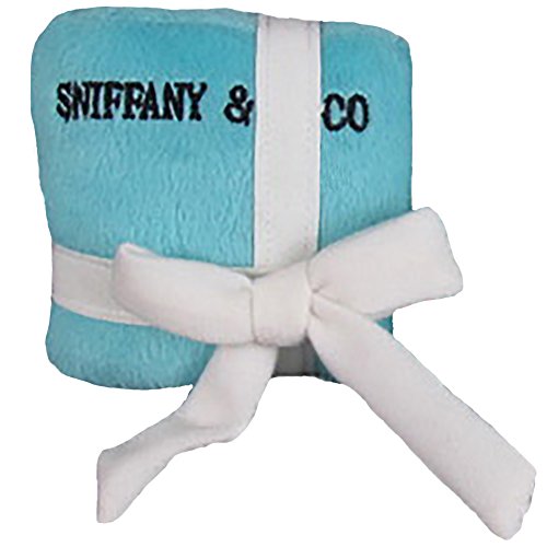 Sniffany and Co Plush Dog Parody GiftBox Toy w/ Squeaker - Small by Dog Diggin Designs