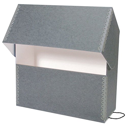 Systematic Filing Products Archival Letter Document Storage Case Gray (10 1/4"H x 12 1/4"W x 5"D)