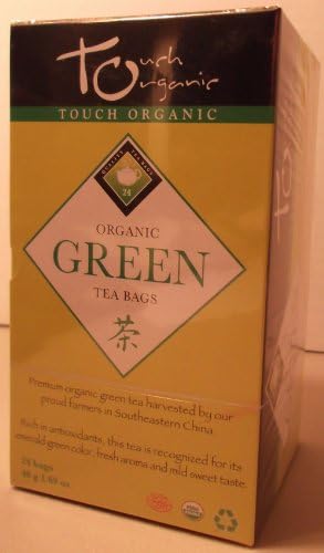 Touch Organic Green Tea Bags, 24 count, 1.69 ounce box (1 Box)