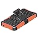 Korecase Phone Case for iPhone Samsung Cell Phone, Armor Heavy Duty Protection Rugged Dual Layer Hybrid Shockproof Case Protective Cover (i4 Orange)
