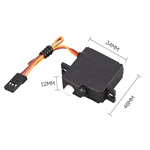 Heraihe RC Car Steering Servo for RC 1/16 Climbing Crawler Car WPL B-1/B-24/C-14/C-24/B-16 Truck Part Spare Parts Accessories