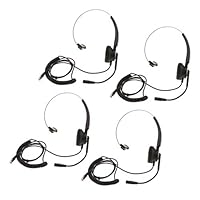 Flameer 4x Customer Service Telephone Headset Monaural Headphone for Phone sales