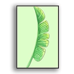 Framed Canvas Wall Art for Living Room, Bedroom Leaves Canvas Prints for Modern Home Decoration Ready to Hang - 16"x24" inches