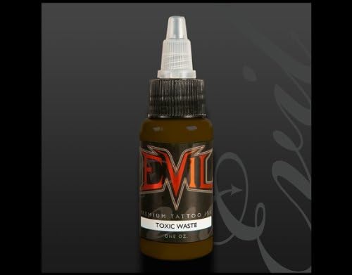 EVIL Tattoo Ink -TOXIC WASTE- 1oz Bottles -Tattoo Supplies-