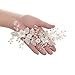 SWEETV Handmade Wedding Hair Clip Barrette Comb,Rhinestone Floral Bridal Wedding Hair Accessories for Brides Silver