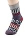 Zando Womens Super Thick Merino Ragg Knit Warm Wool Crew Mid-Calf Winter Socks J Wave-5 Pack