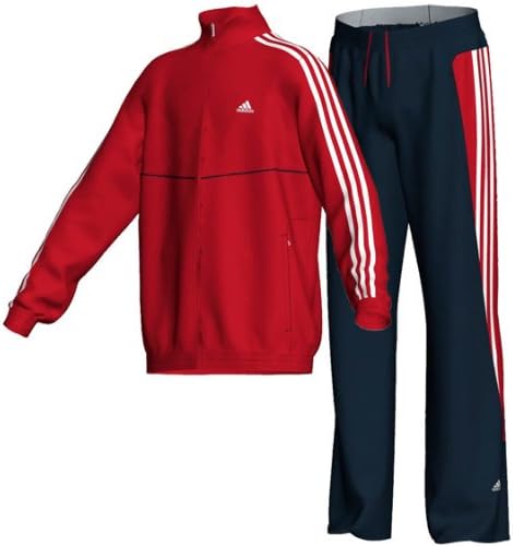 dark red adidas tracksuit