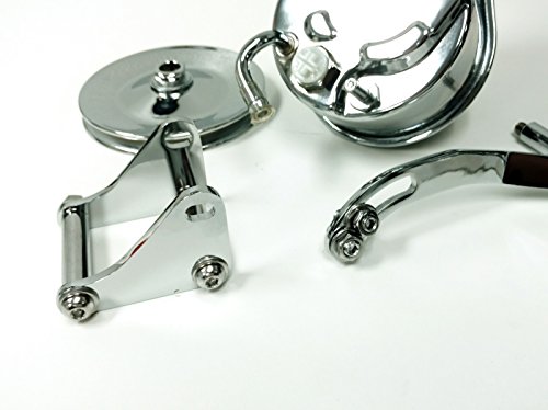 SBC Chevy Chrome Saginaw Style Power Steering Pump w/Bracket & Chrome Pulley