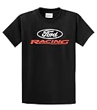 Ford Racing T-shirt Ford Racing Logo Design-Black-Small