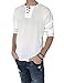 Love Quality Men's Hero 3 Button 100% Cotton Hippie Shirt Pilates Beach Yoga Top