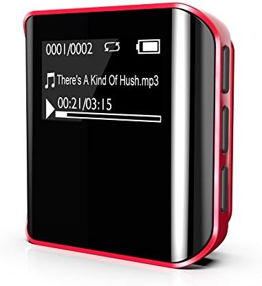 2018 MP3 Music Player with Bluetooth for Kids, Dansrue 2018 Portable Lossless MP3 Movies Player Metal Touch Screen with FM Radio for Running Walking (Tarnish) (M04 Red ( Non Bluetooth ))