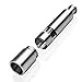 Annies, Stainless Steel Pepper Mills with One Hand Stands Mini Thumb Push for Peppercorns, Sea Salt, Spices, Table Seasoning Grinders (2)
